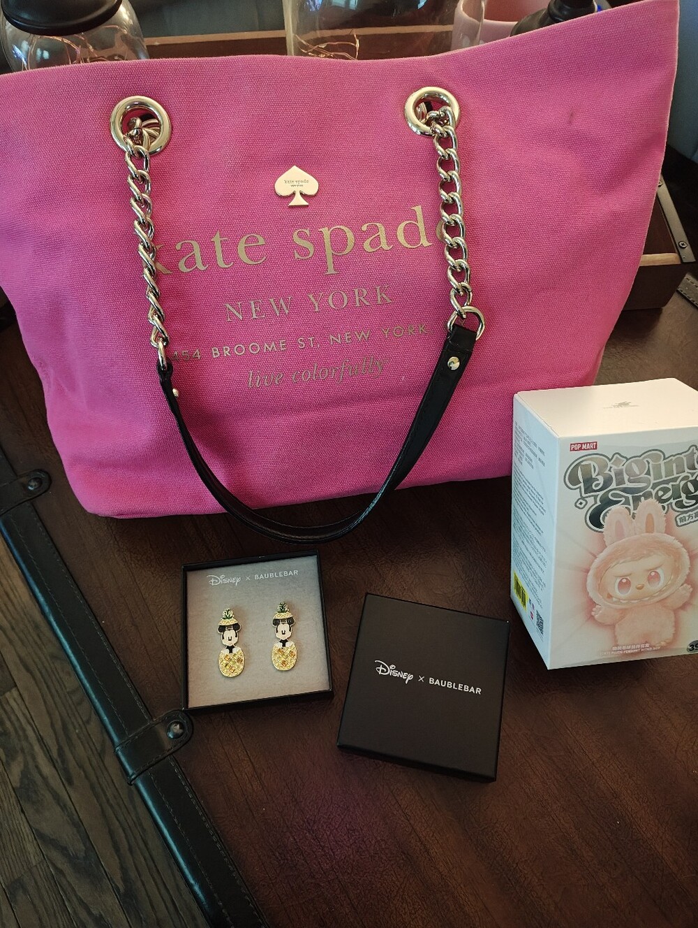 Kate Spade New York East Broadway Coal Tote Zinnia Pink Bundle